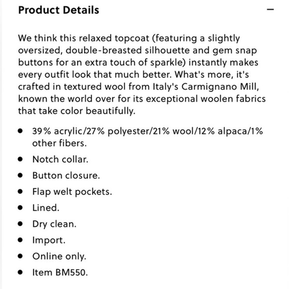 J. Crew Collection Oversized Topcoat Gray Plaid Jewel Gem Buttons M - Picture 5 of 16